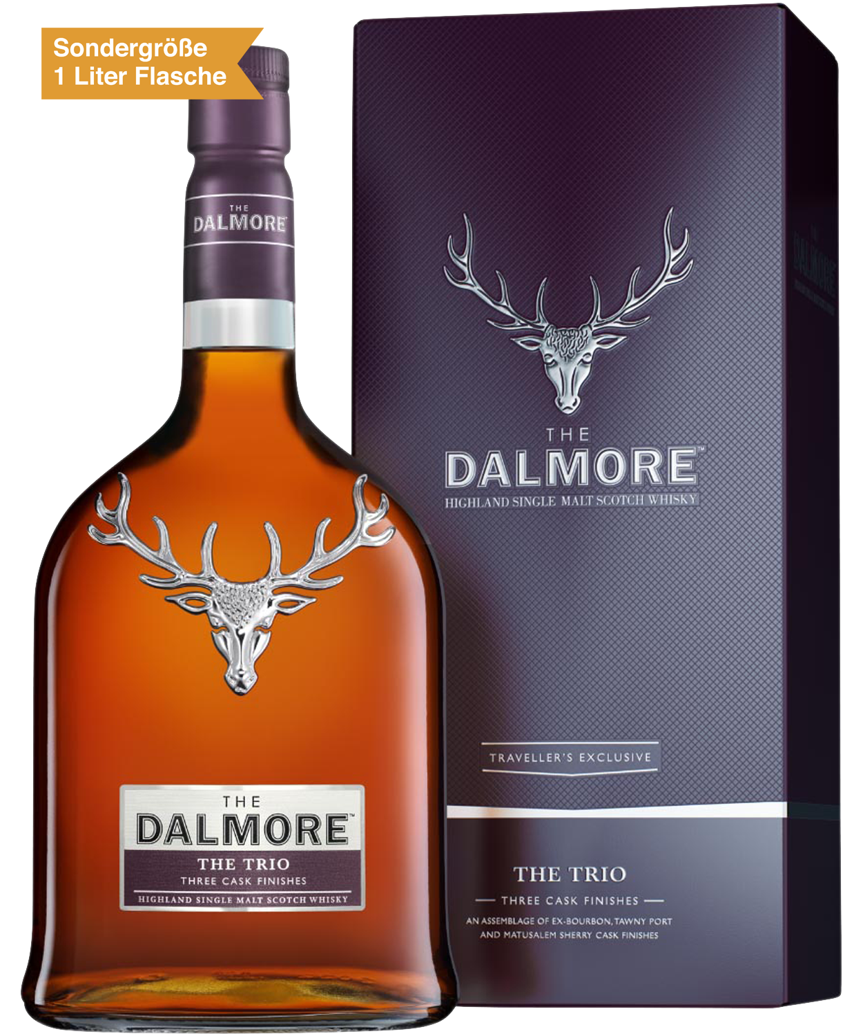 Bild: The Dalmore The Trio Highland Single Malt Scotch Whisky 1 Liter Flasche