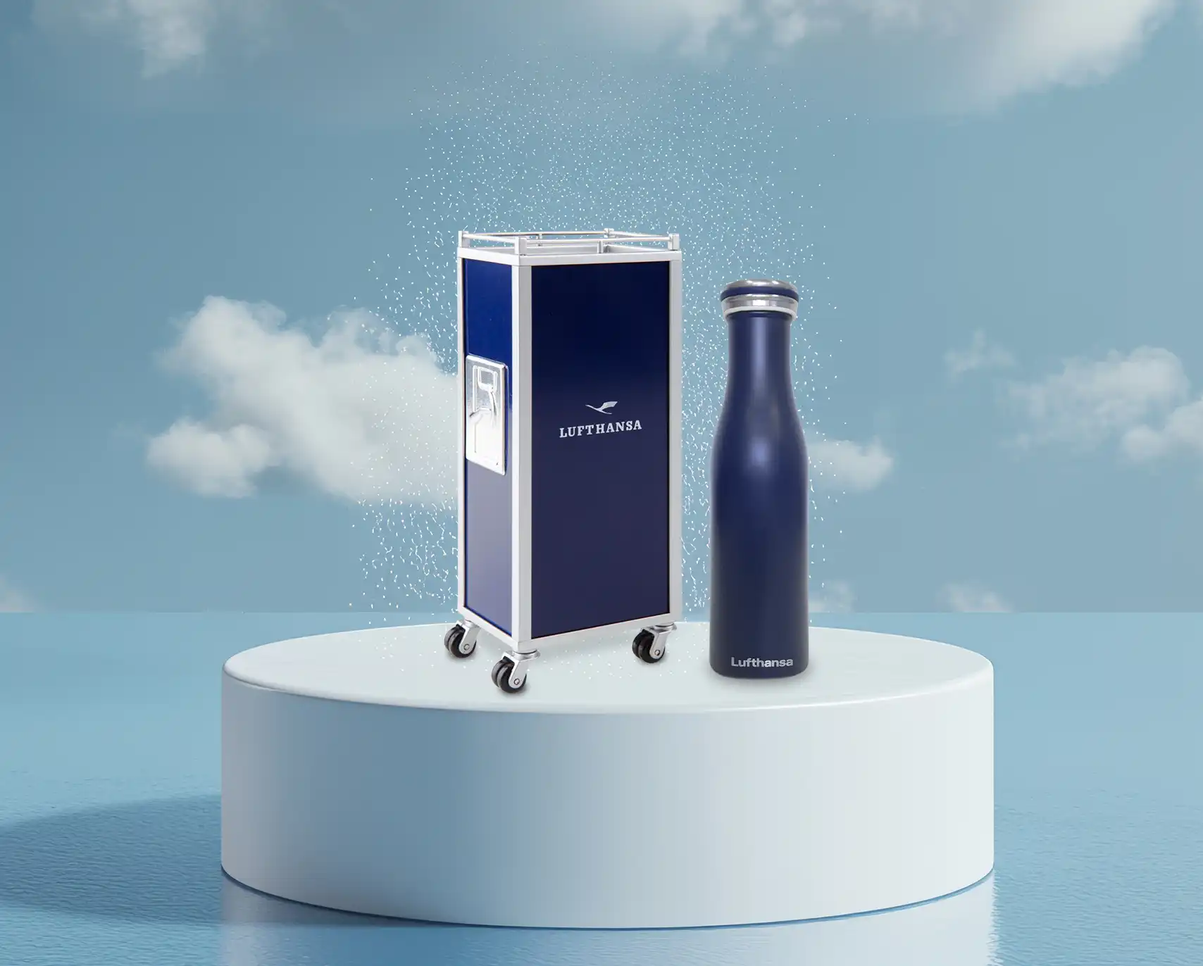 Aviation Artikel mit Lufthansa Kranich Logo