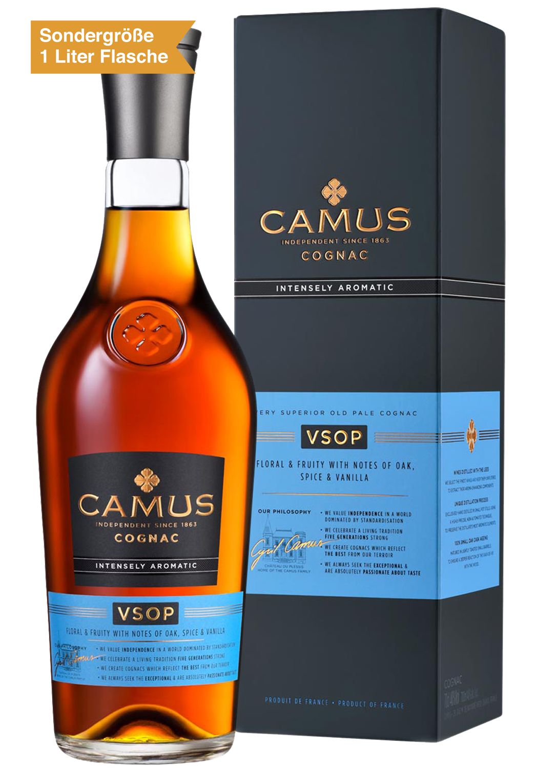 Bild: Camus VSOP Cognac 1 Liter Flasche