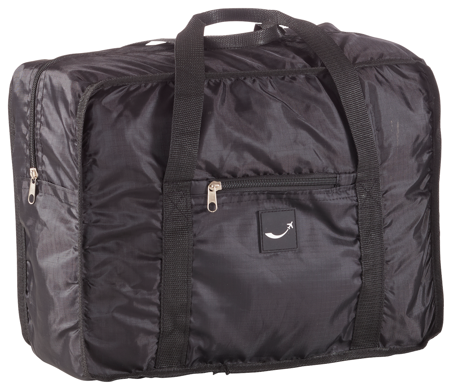 Bild: Falttasche schwarz mit Ringeltaube Logo