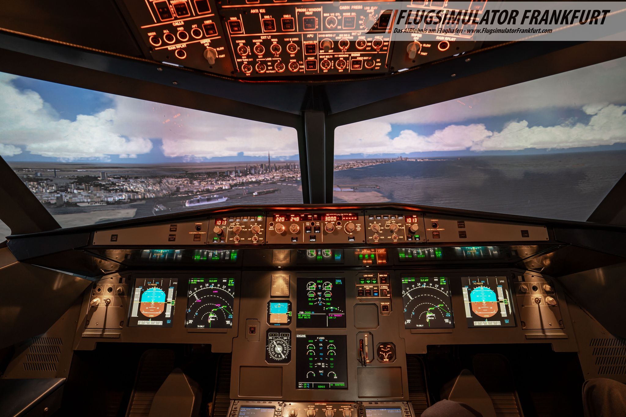 Gutscheine für Flugsimulator Flüge im A320 und B737 in Frankfurt