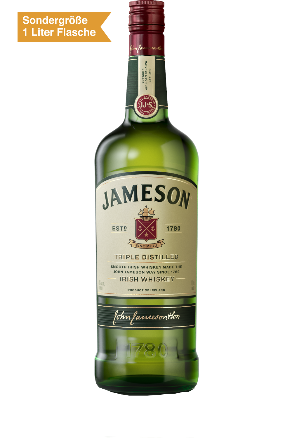 Bild: Jameson Irish Whiskey 1 Liter Flasche