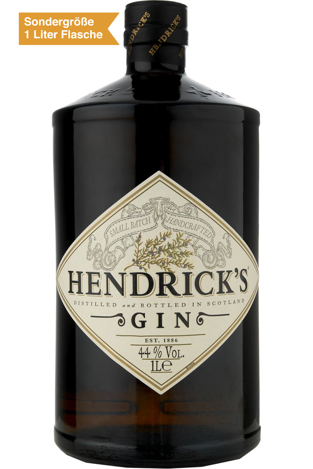 Bild: Hendrick's Gin 1 Liter Flasche