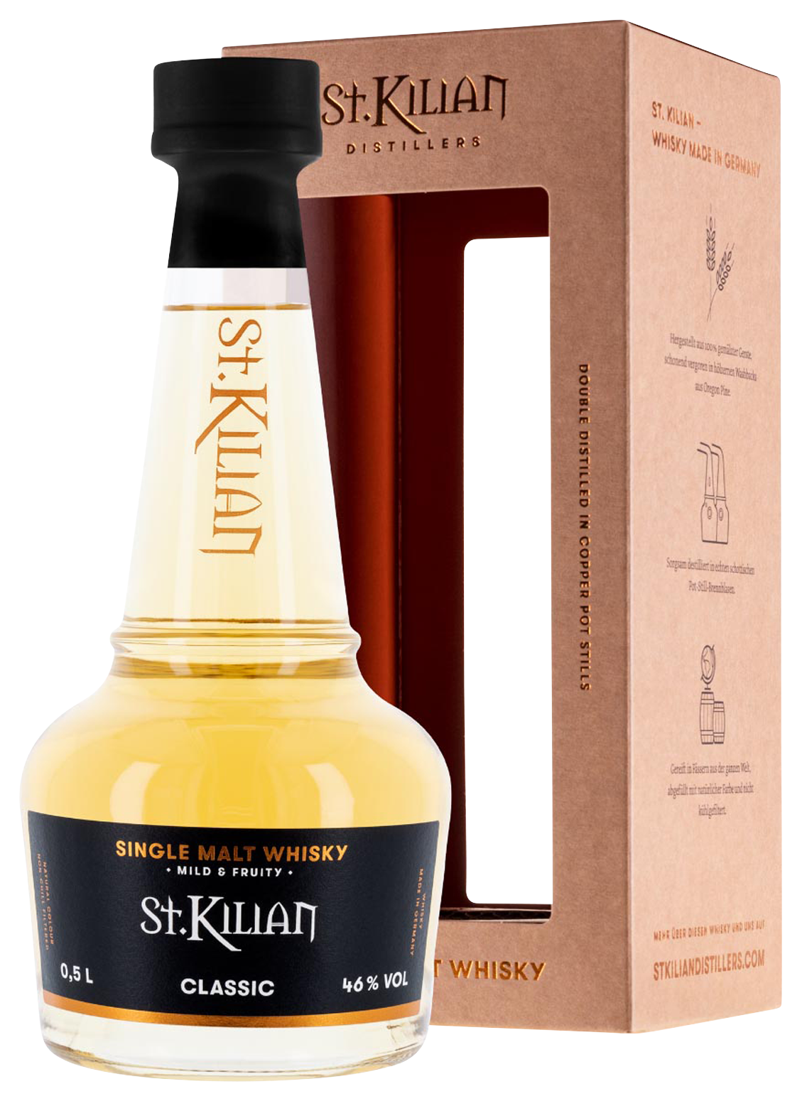 Bild: St. Kilian Classic 46% 0.5l Bavarian Single Malt Whisky