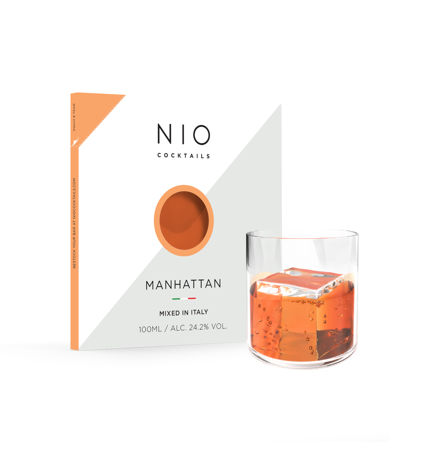 Bild: NIO Cocktails - Manhattan 0,1l - fertig gemixter Cocktail 