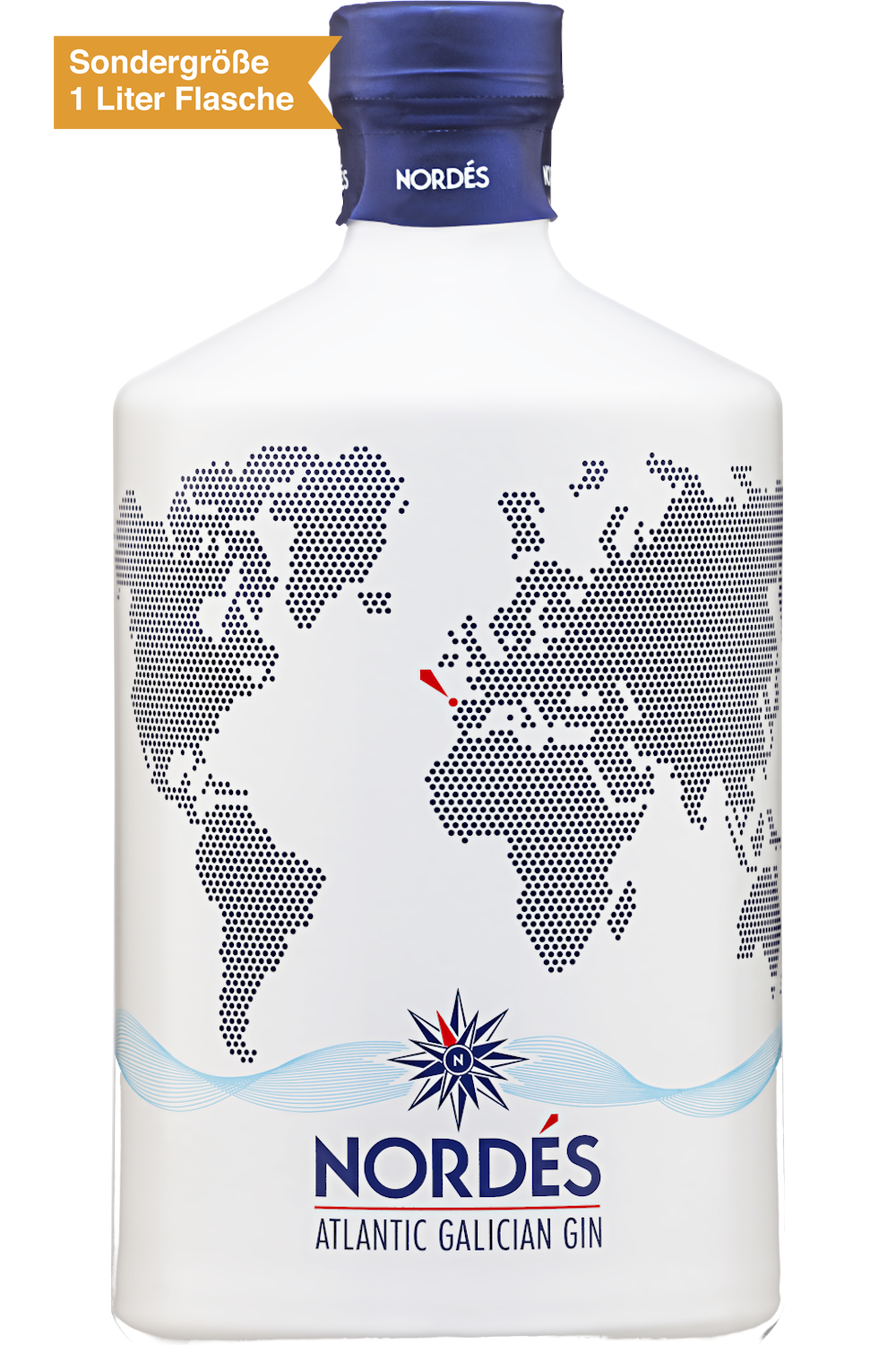 Bild: Nordés Atlantic Galician Gin 1 Liter Flasche