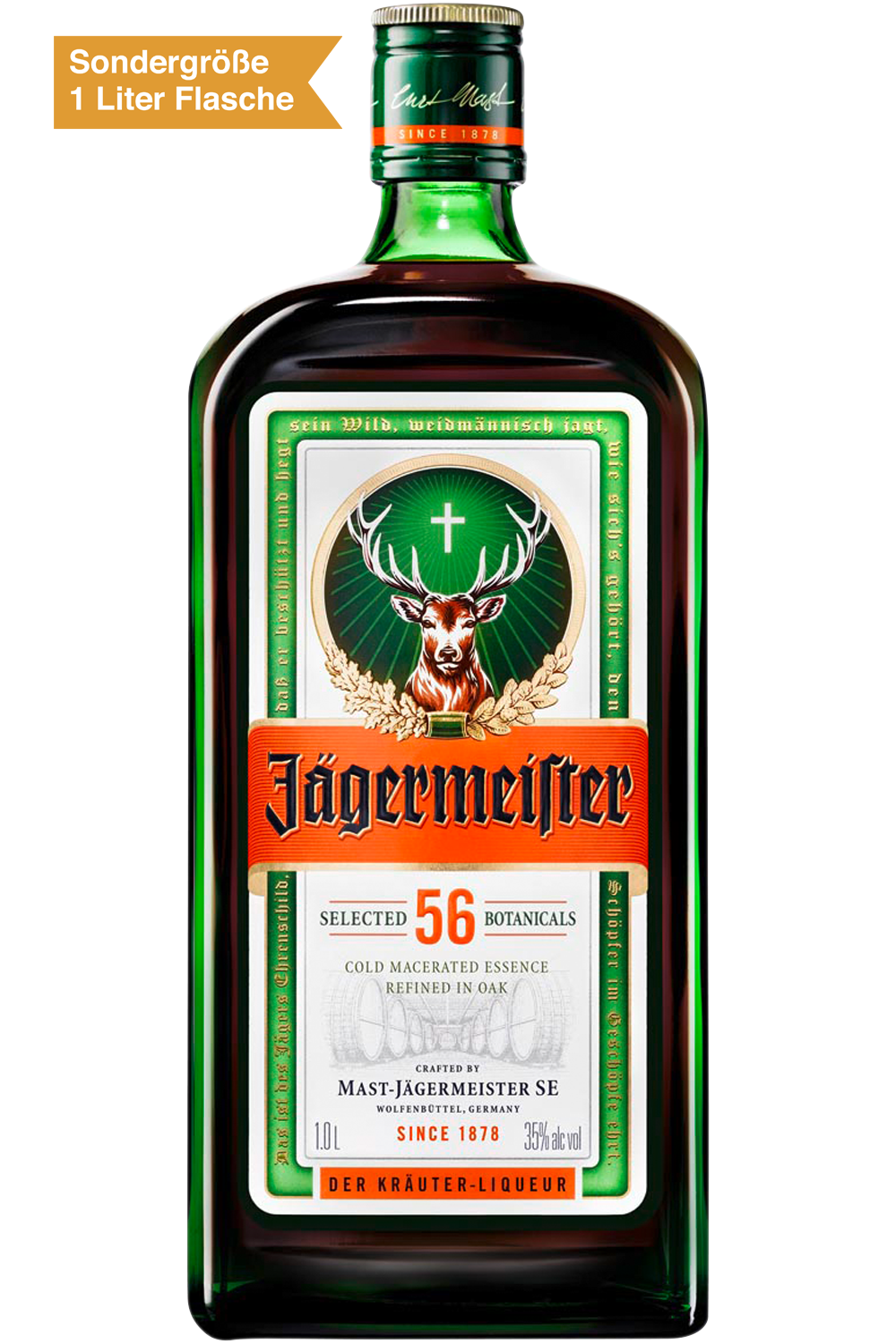 Bild: Jägermeister 1 Liter Flasche