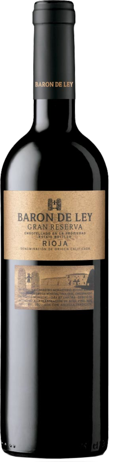 Eine Flasche Rotwein Barón De Ley Gran Reserva Rioja DOCa