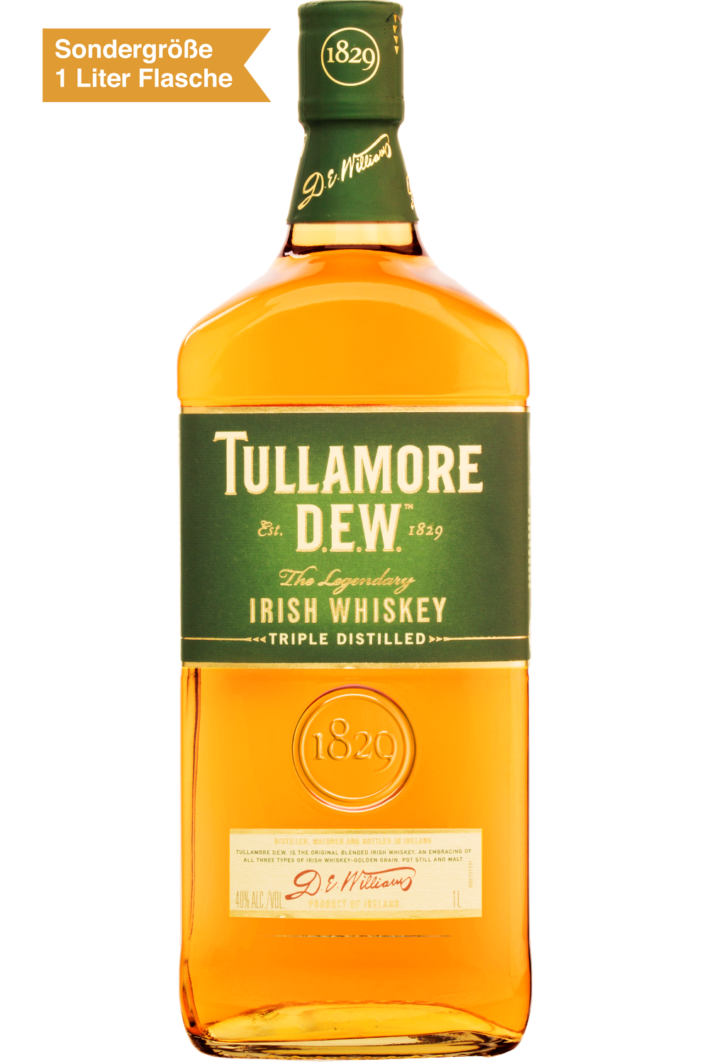 Bild: Tullamore D.E.W. The Legendary Irish Whiskey Tripple Distilled 1 Liter Flasche
