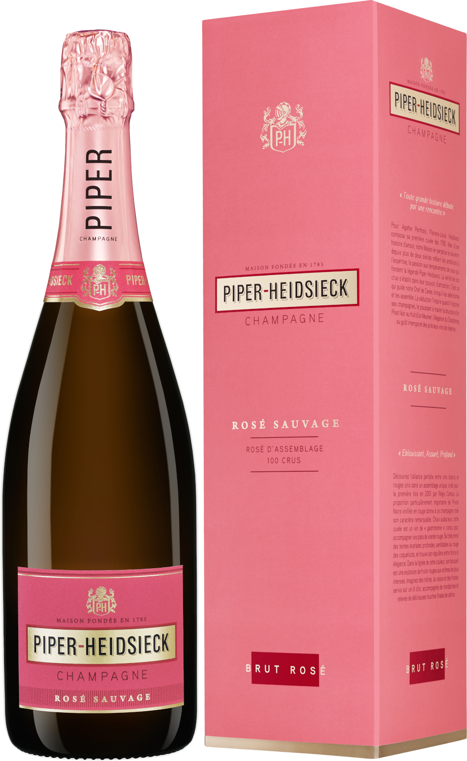 Bild: Piper-Heidsieck Rosé Sauvage Brut (in Geschenk-Packung)