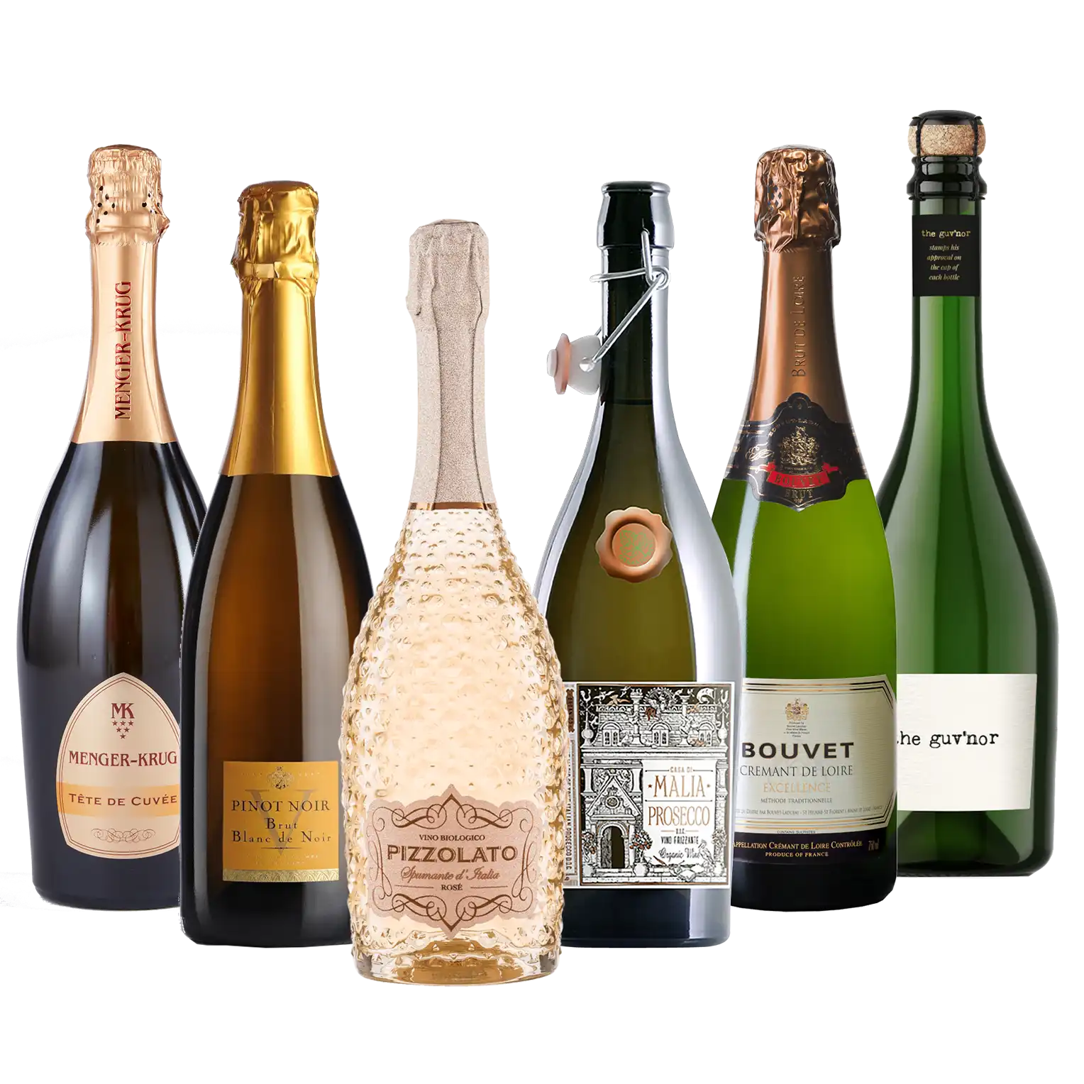 Schaumweinpaket mit 6 Sorten