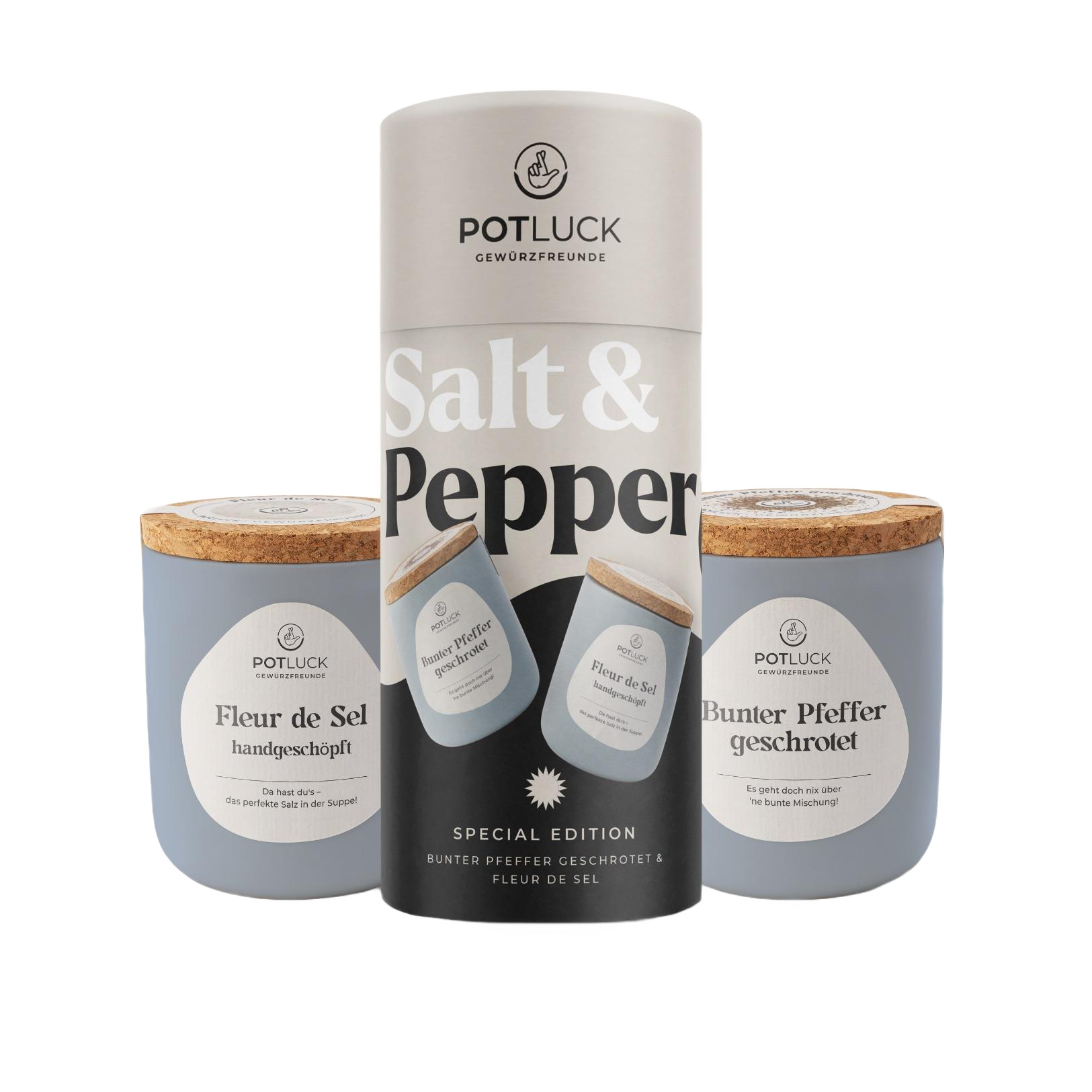 Geschenkset mit Salz- und Pfeffermühlen – stilvolles Küchenaccessoire, erhältlich im Ringeltaube...