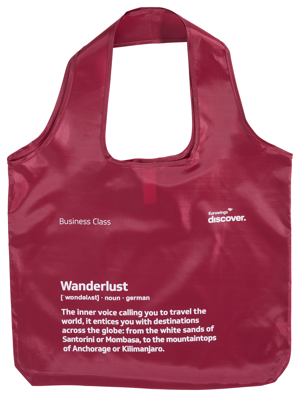 Bild: Original Amenity Kit aus der Eurowings Discover Business Class