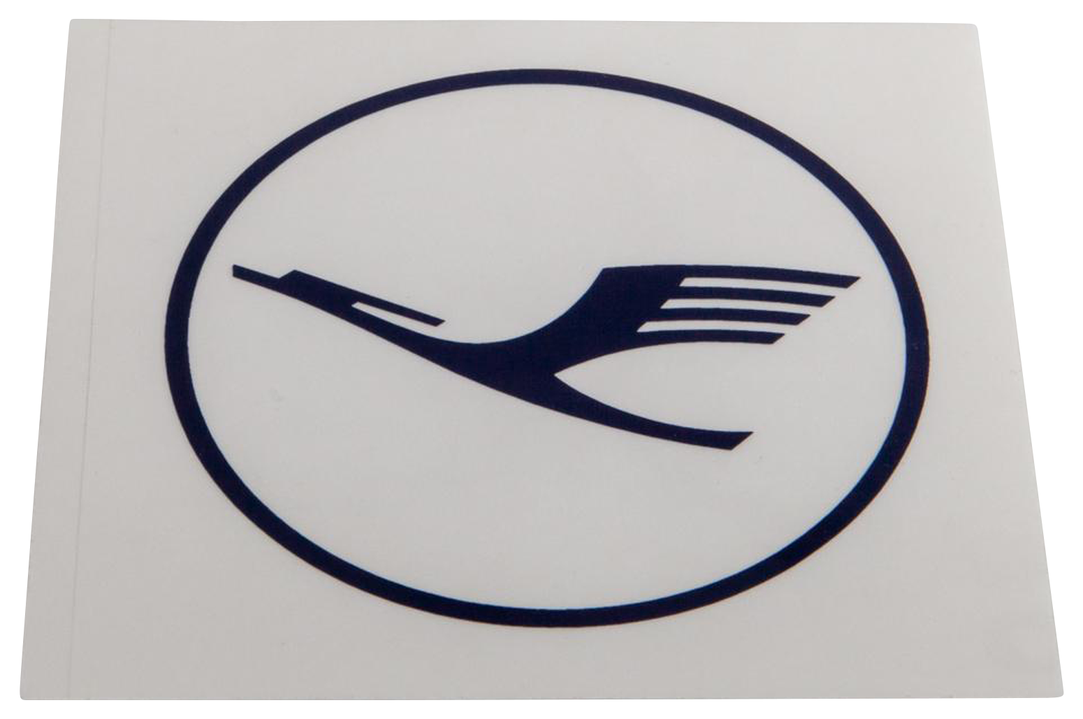 Bild: Lufthansa Aufkleber rund, transparent, dunkelblaues LH-Logo