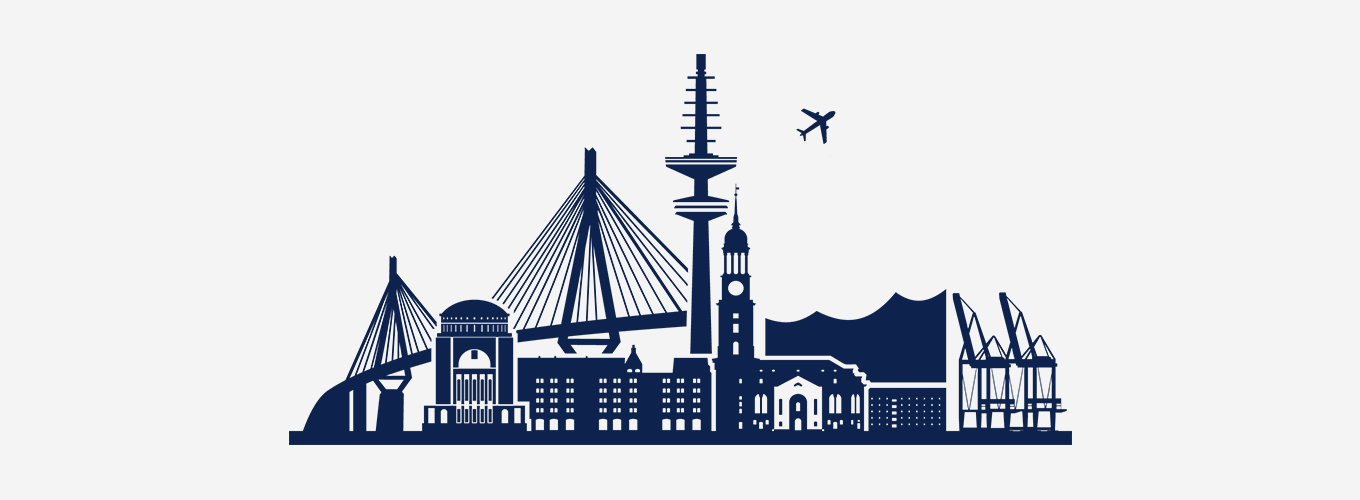 Panorama von Hamburg