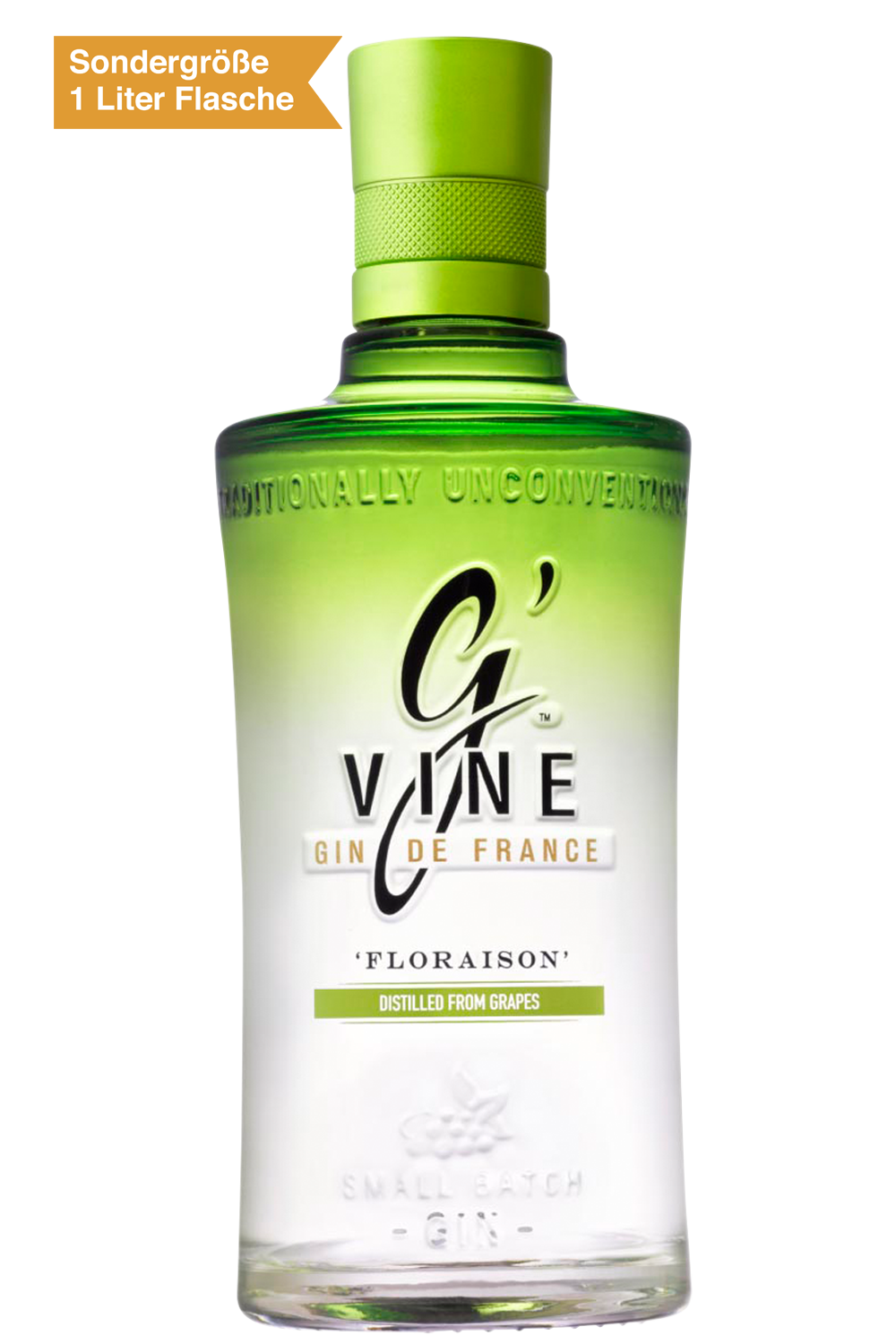Bild: G'Vine Floraison Gin 1 Liter Flasche Travel Exclusive