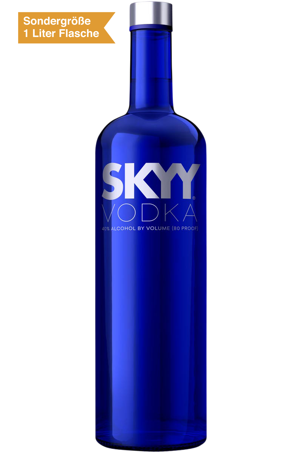 Bild: SKKY Vodka 40% Vol. 1 Liter Flasche