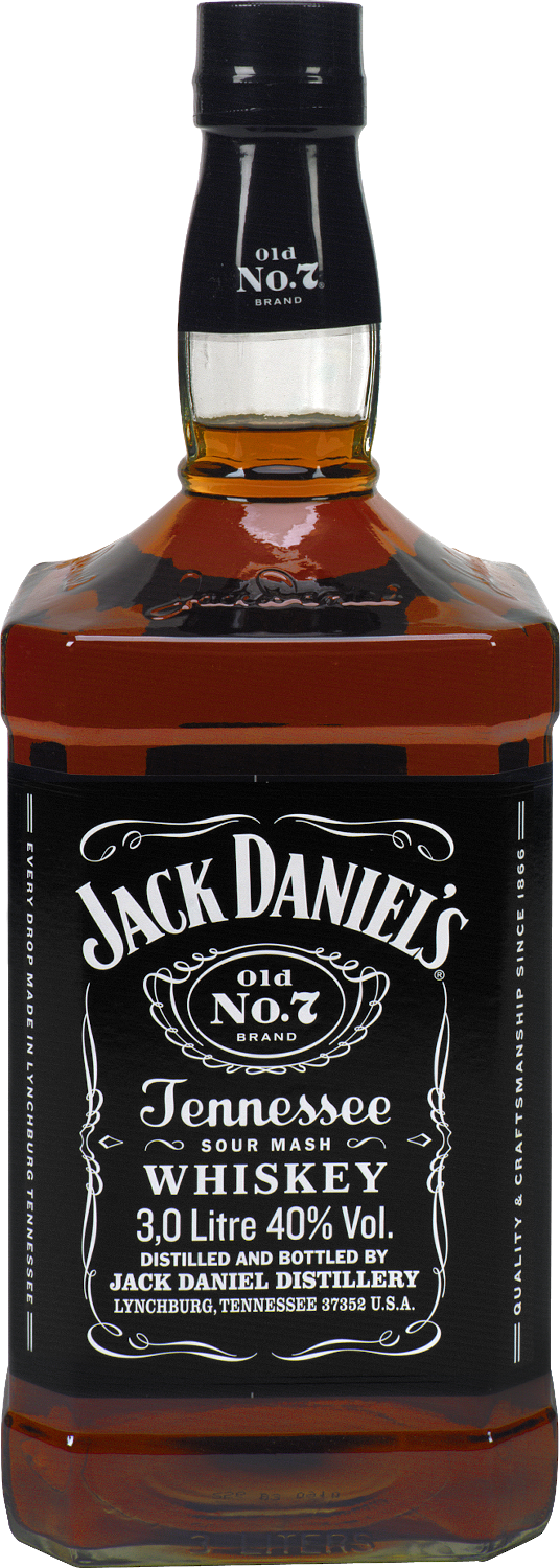 Bild: Jack Daniel's Black Label No.7 Tennessee Whiskey, 40% Vol., 3l XXL-Flasche