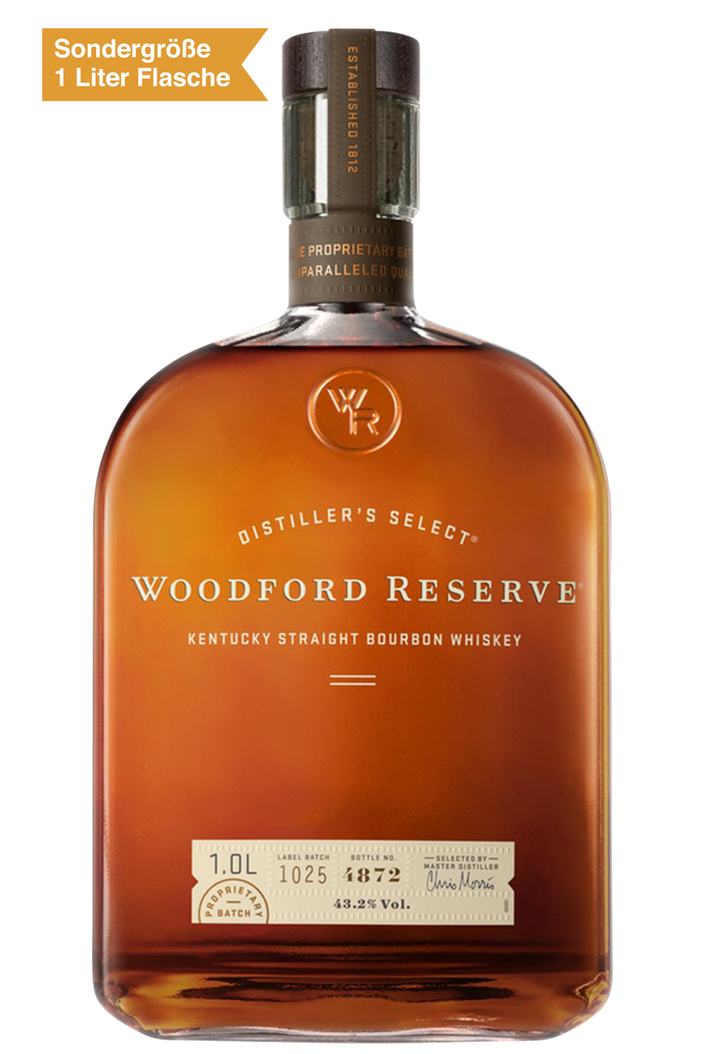 Bild: Woodford Reserve Distiller's Select Kentucky Straight Bourbon Whiskey 1 Liter Flasche