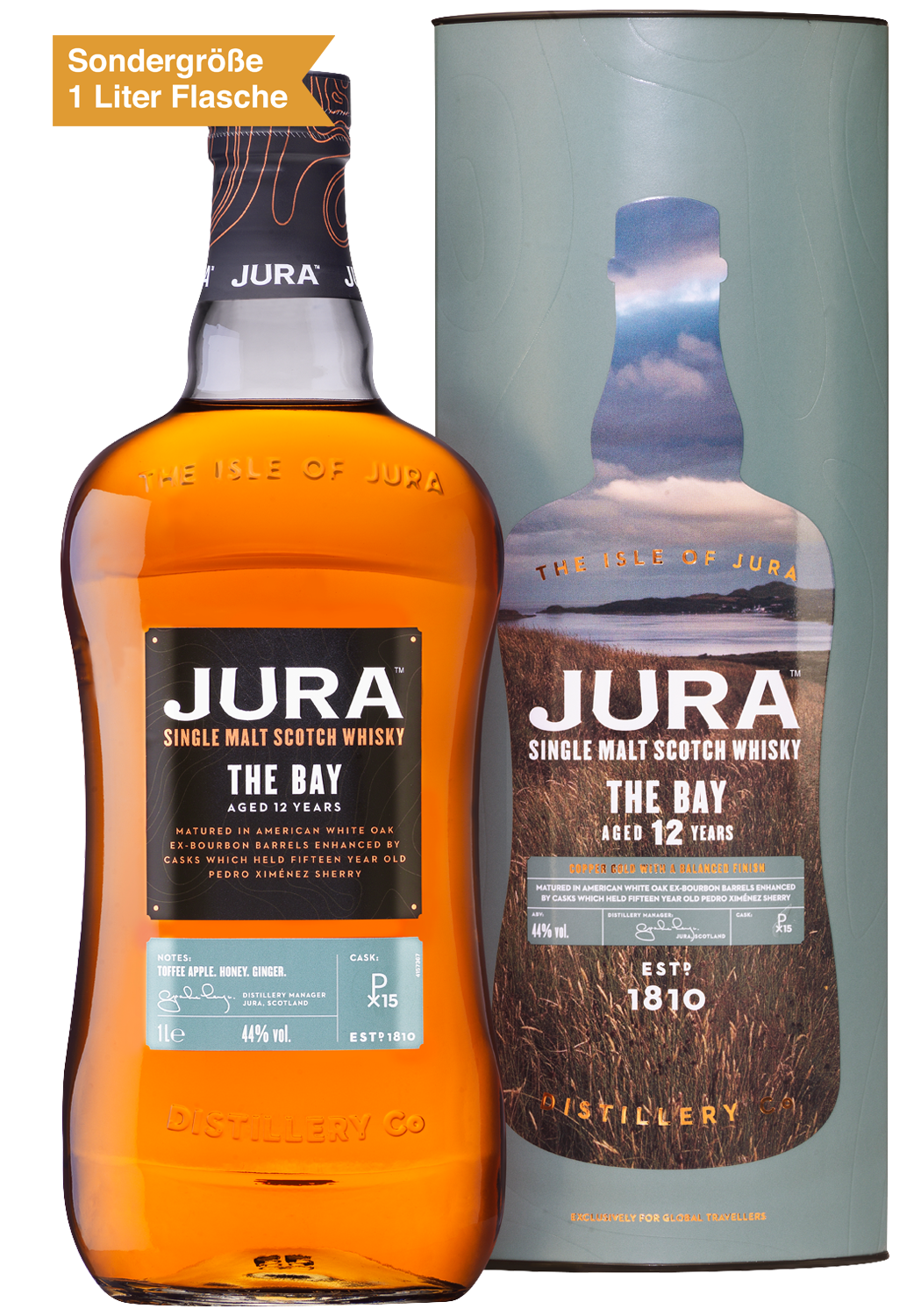 Bild: Jura The Bay 12y Island Single Malt Scotch Whisky 1 Liter Flasche