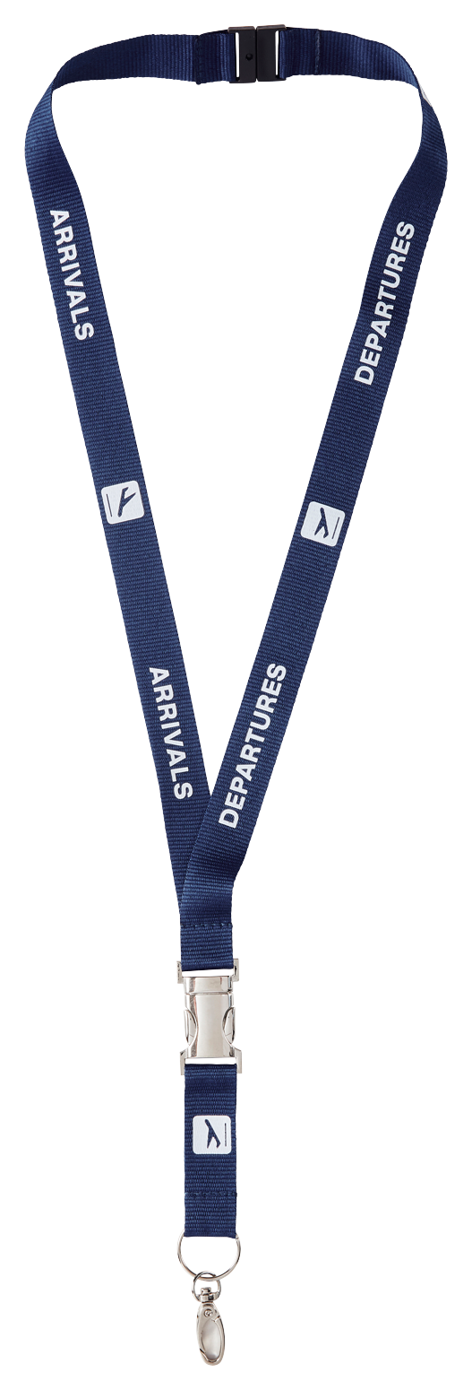 Bild: "Departure/Arrival" Lanyard Schlüsselband mit Haken