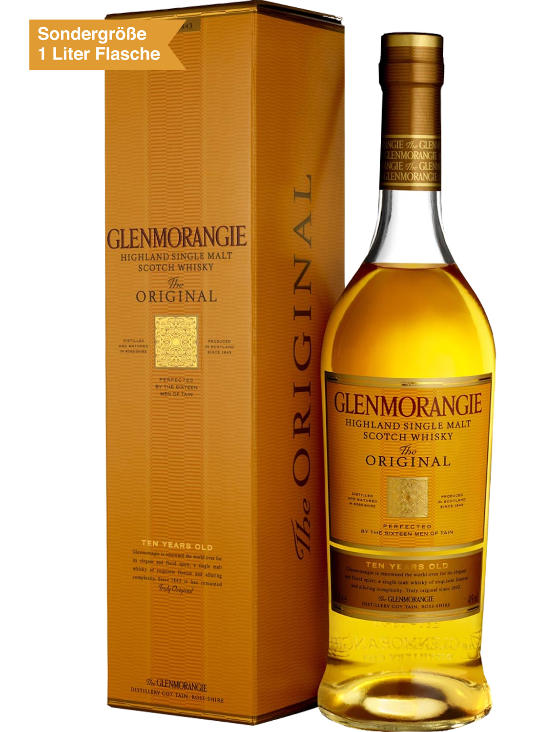 Bild: Glenmorangie Original Highland Single Malt Scotch 10yo (in Geschenk-Packung)