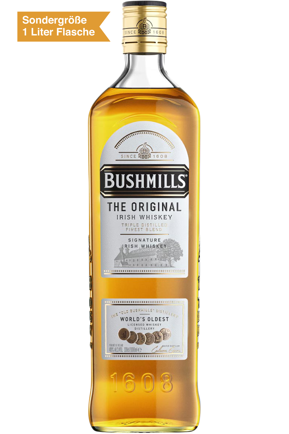 Bild: Bushmills Original Irish Whiskey 1 Liter Flasche