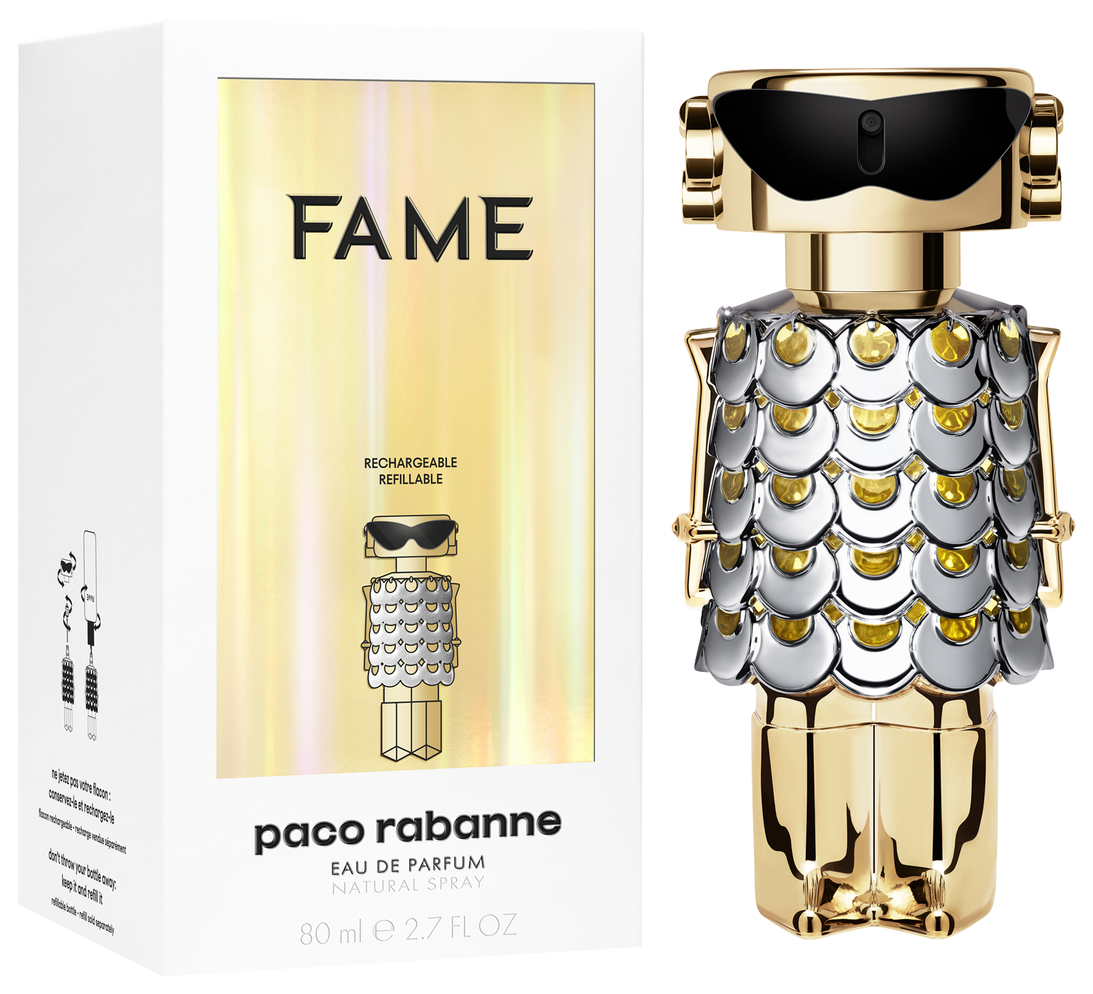 Bild: Paco Rabanne Fame Refillable Eau De Parfum 80 ml