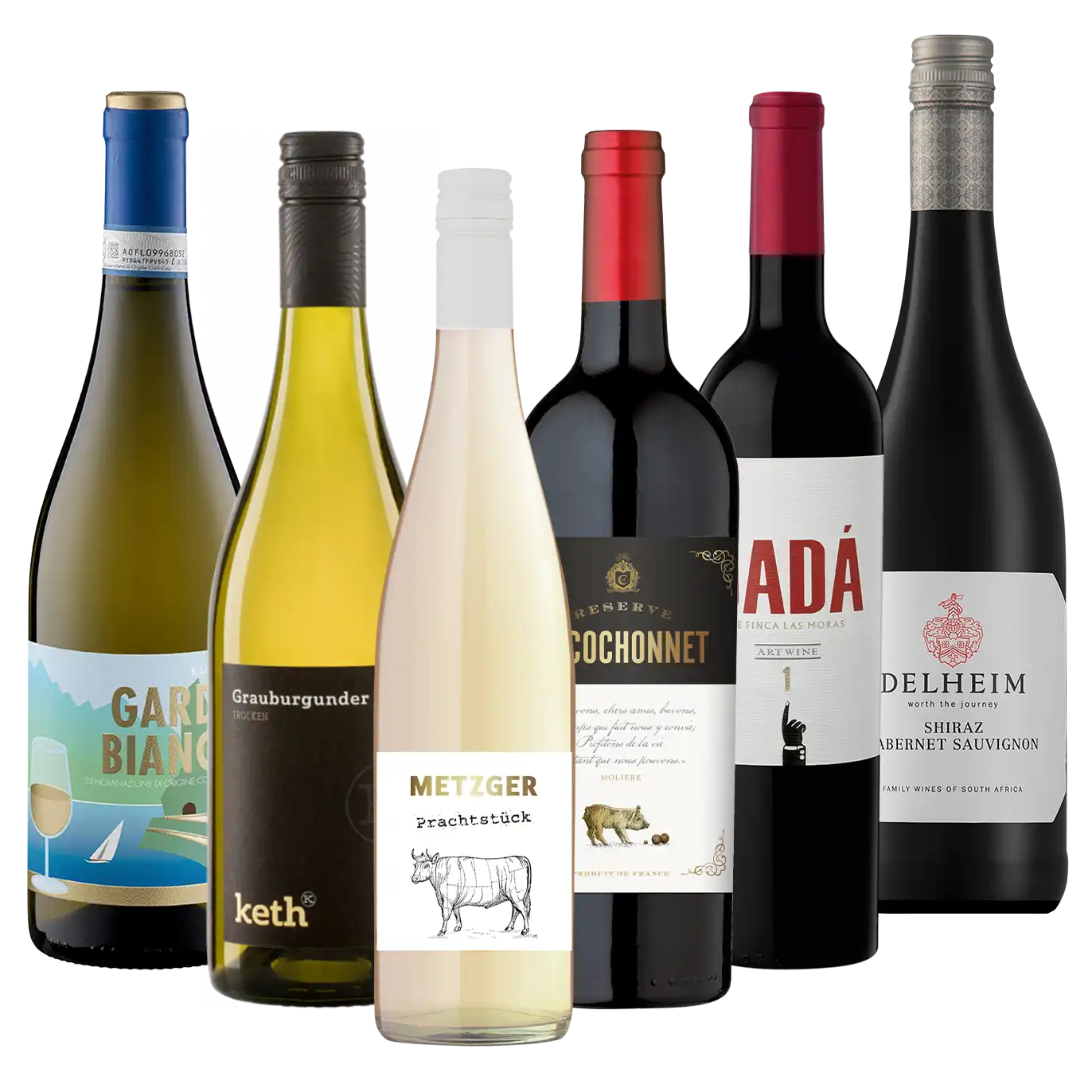 Weinpaket "BBQ Box" mit 6 verschiedenen Weinen