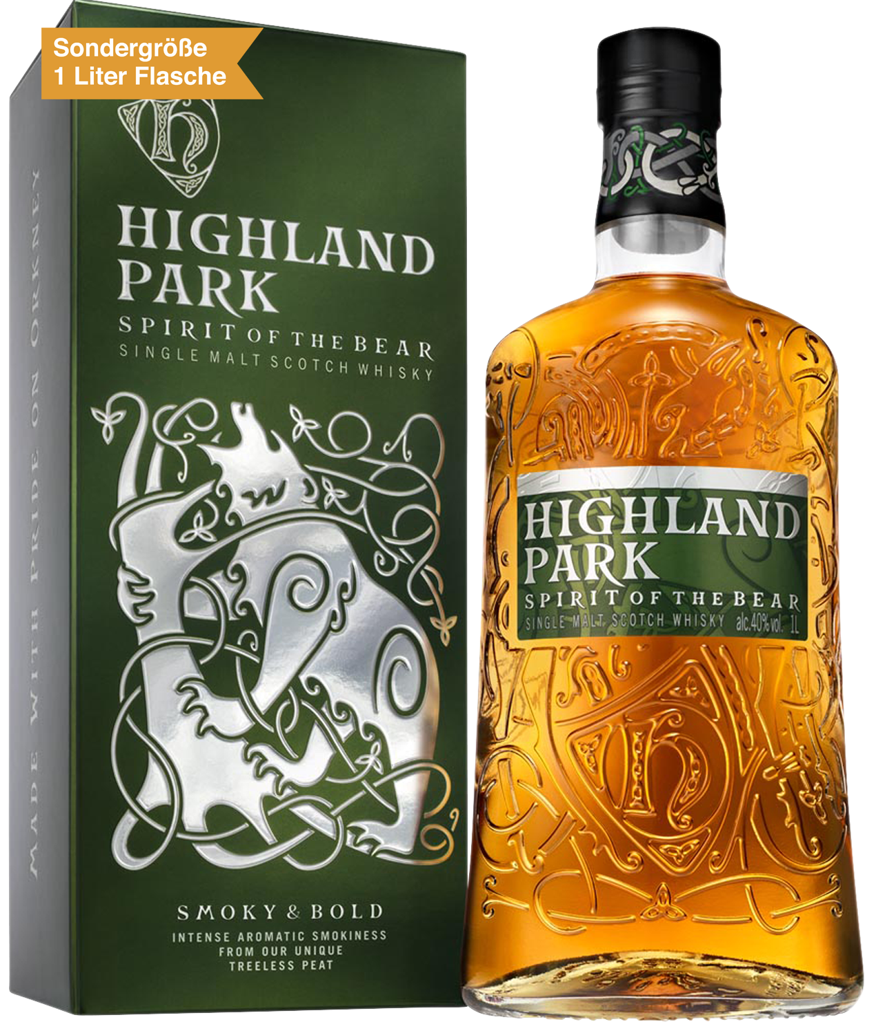 Bild: Highland Park Bear Island Single Malt Scotch Whisky 1 Liter Flasche