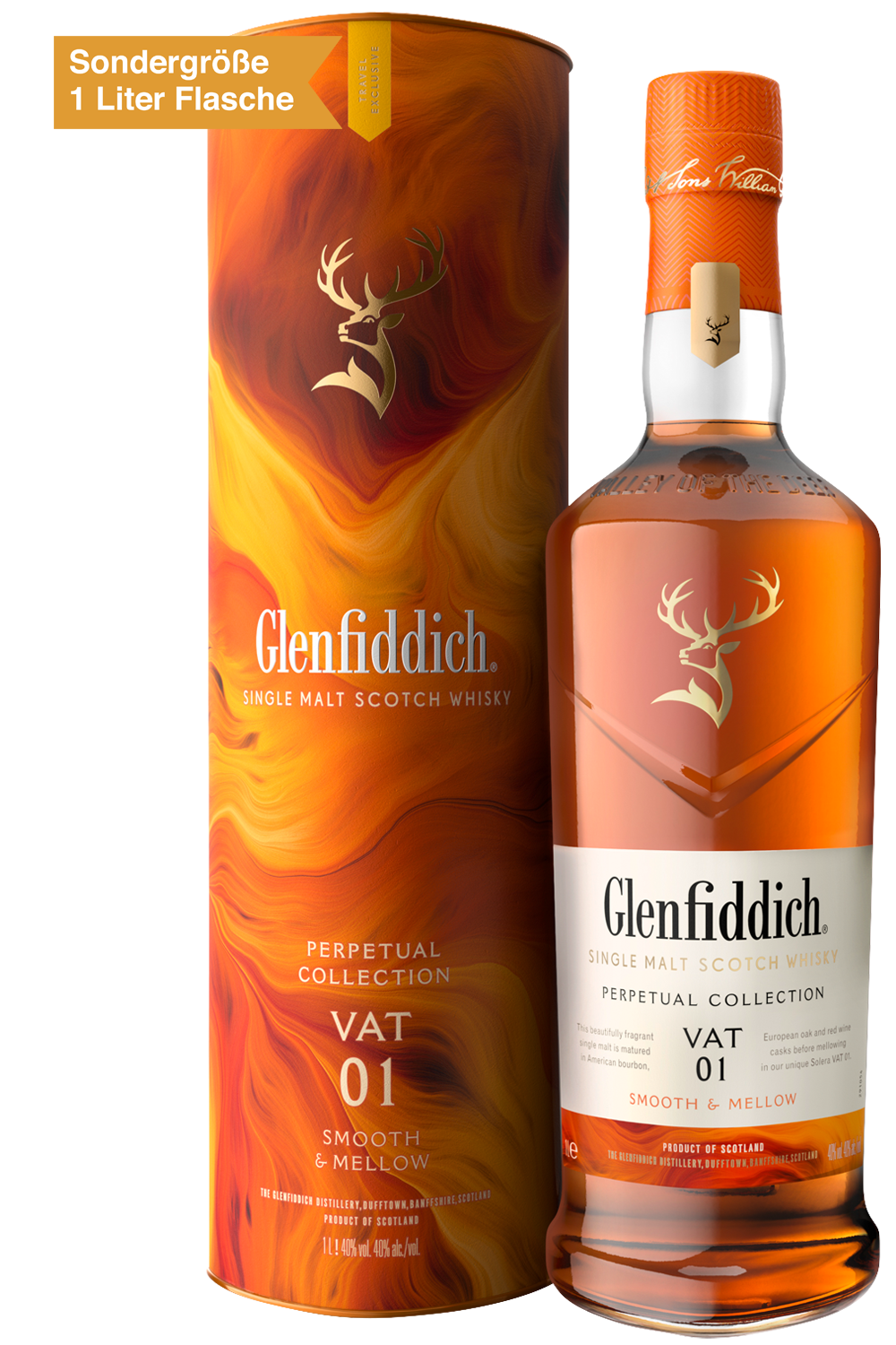 Bild: Glenfiddich Perpetual Collection Vat 1 Single Malt Scotch Whisky 1 Liter Flasche