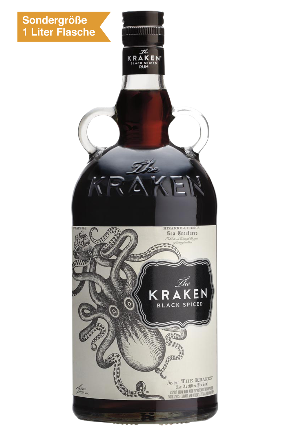 Bild: The Kraken Black Spiced Rum 1 Liter Flasche Travel Exclusive