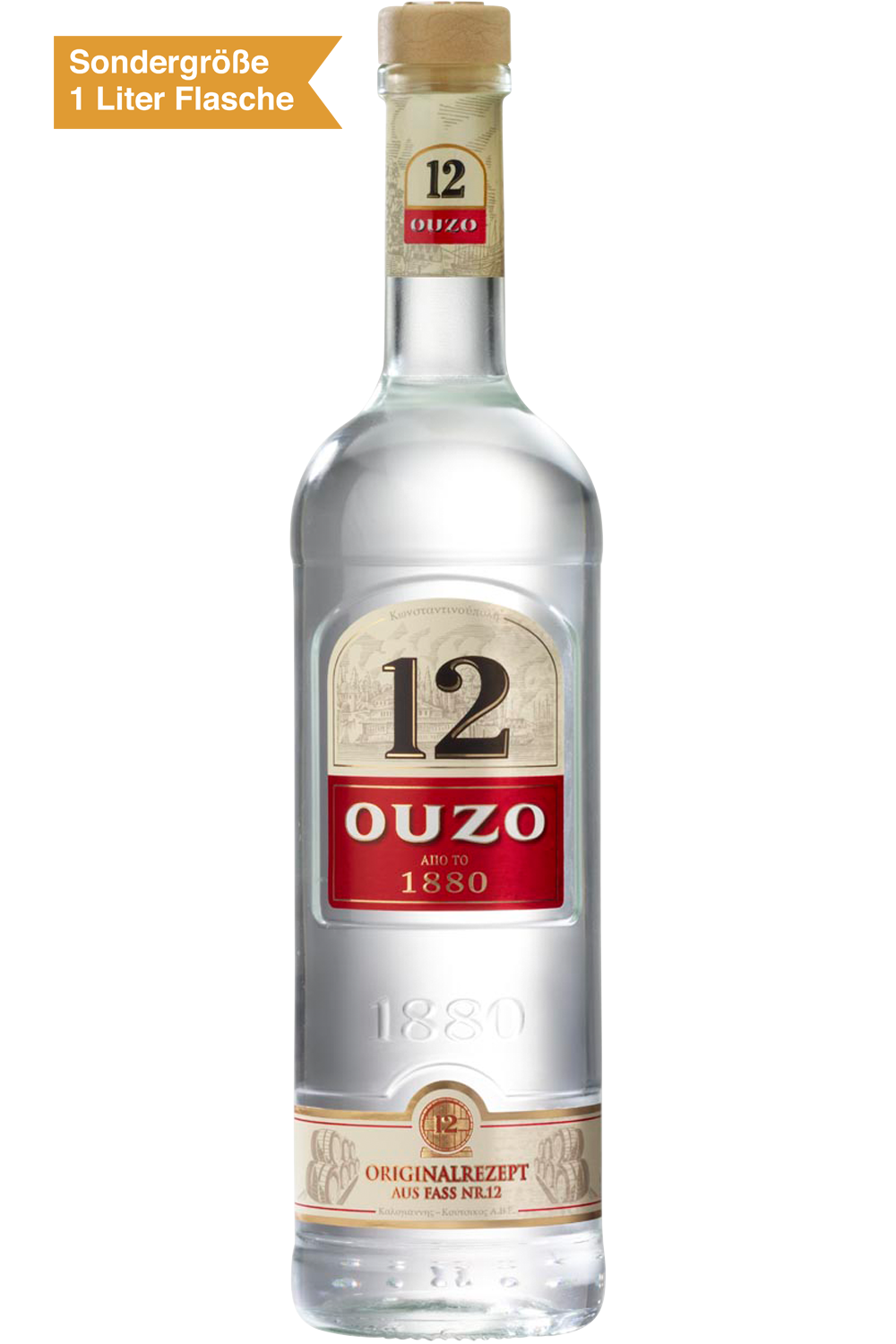 Bild: Ouzo 12 1 Liter Flasche