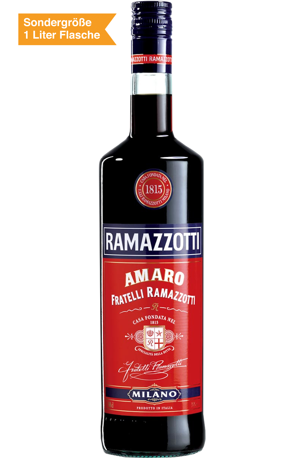 Bild: Ramazzotti Amaro 1 Liter Flasche