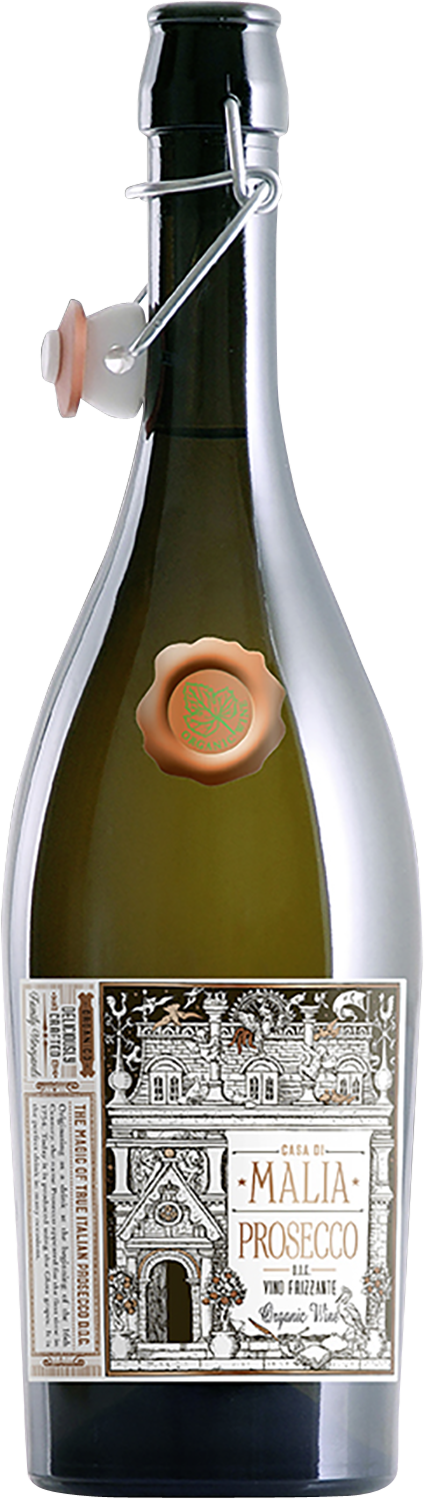 Bild: Casa di Malia Prosecco Frizzante DOC Organic Wine