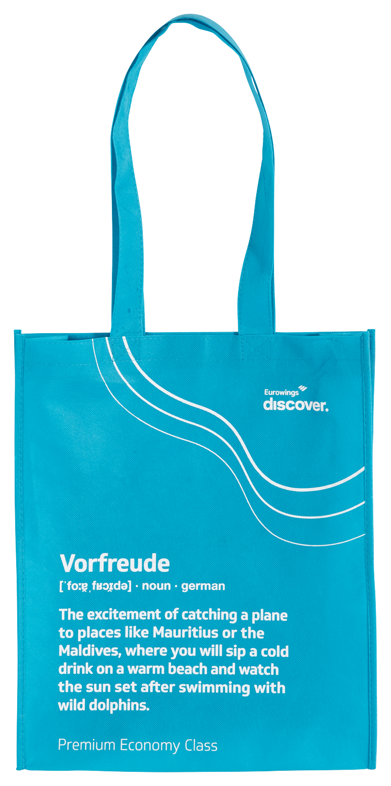 Bild: Original Amenity Kit aus der Eurowings Discover Economy