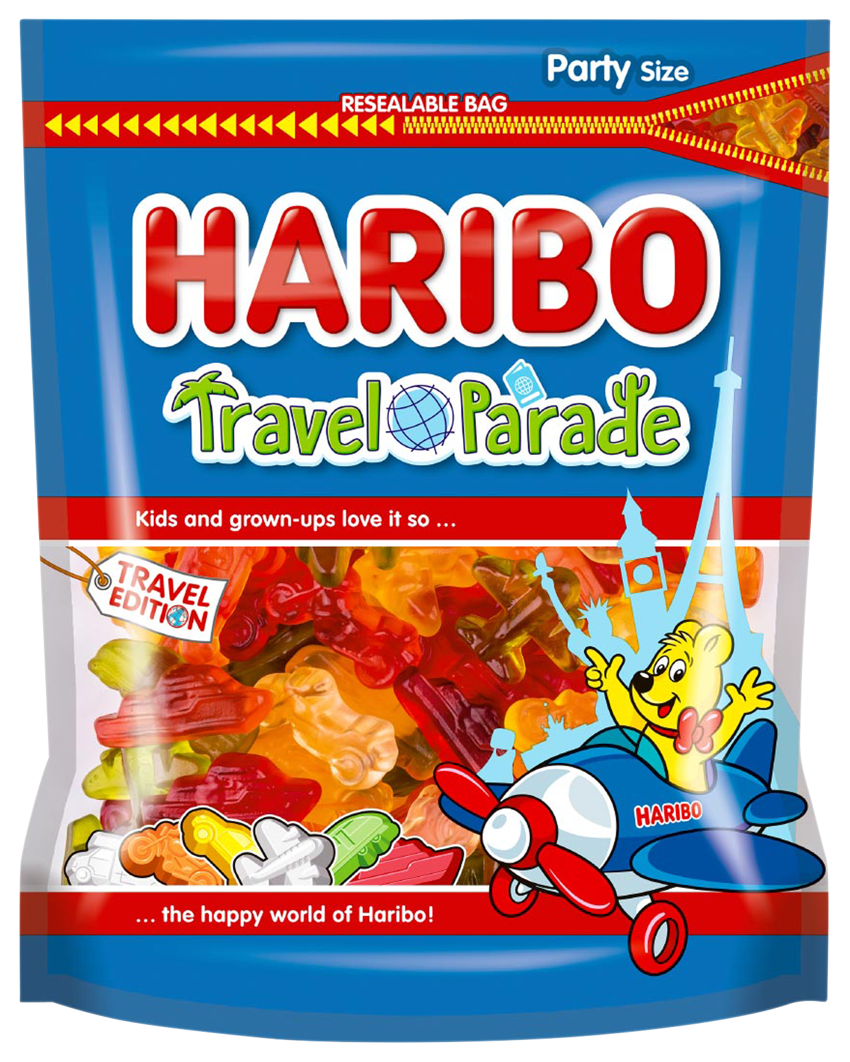 Bild: Haribo Travel Parade 700g Beutel Travel Exclusive