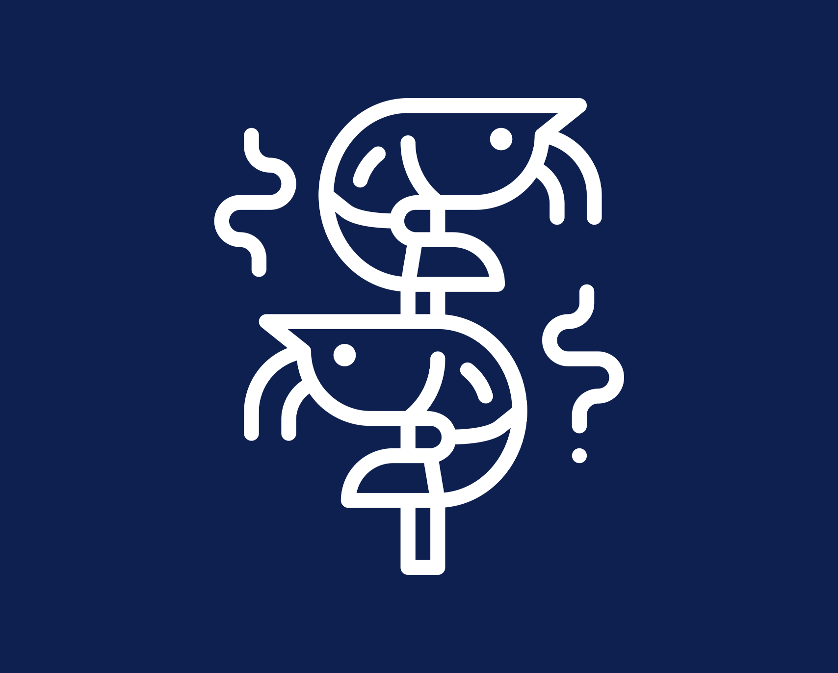 Zwei Schrimps gezeichnet