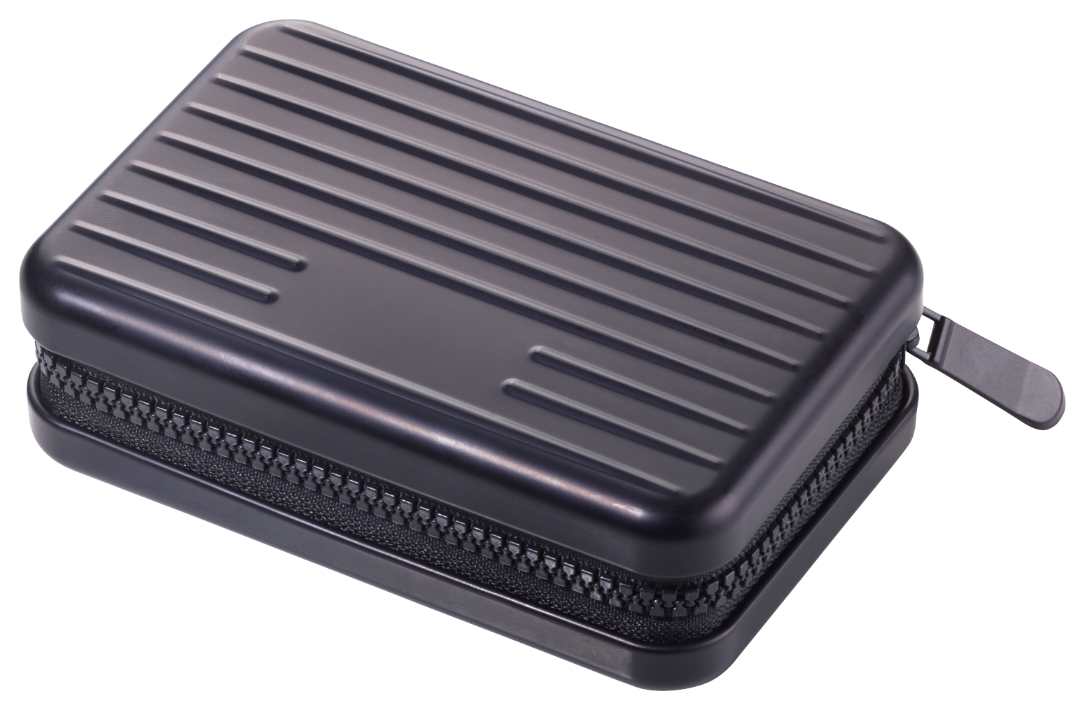 Bild: Kartenetui Minikoffer, RFID, 9 Fächer, Platz für 20 Karten, schwarz